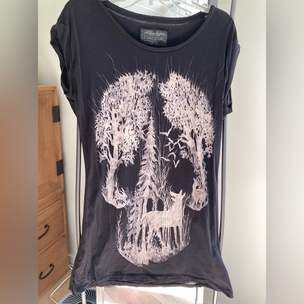 Allsaints open back tshirt dress